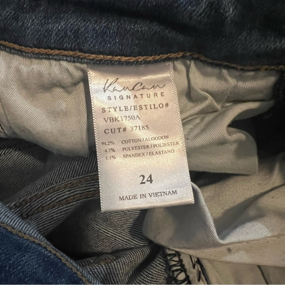 KanCan Signature Kurvy Ultra High waist Distressed Blue Jeans size 24 - Picture 5 of 6